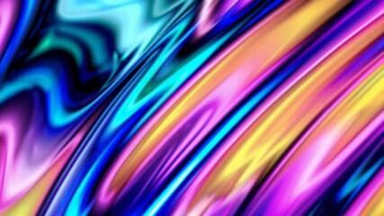 Poster - Vibrant abstract swirl pattern in neon colors, artistic digital illustration. Creative design concept