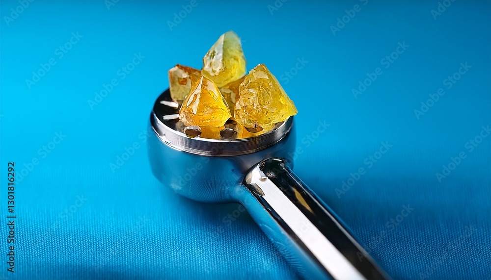 thca diamonds cannabis concentrates on a soft blue background sitting ...
