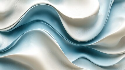 Wall Mural - fabric waves flowing; smooth, pale texture, abstract close-up background pattern