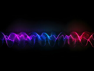 Wall Mural - abstract background - flowing waveforms, digital art