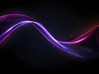 Wall Mural - abstract background - flowing particles, light, and energy