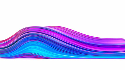 Wall Mural - abstract background - 3d flowing blue and purple waves