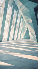 Wall Mural - abstract illustration - architecture, interior, design, light, modern, structure, building, abstract