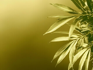 Wall Mural - abstract background illustration golden leaves nature plant