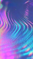 Wall Mural - abstract background illustration - iridescent flowing waves of color