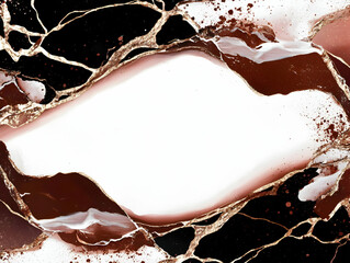 Wall Mural - abstract background illustration- brown, black, white, gold, marble, ink, texture, art, design, abst