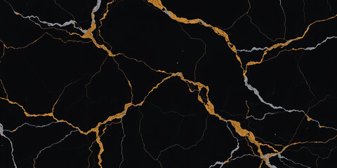 Wall Mural - elegant onyx and gilded marble background with metallic veins