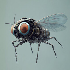close up of a fly on a leaf