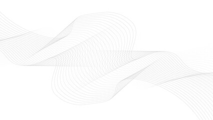 Wall Mural - abstract black lines wave curve motion on white background. abstract wavy line. wavy line horizontal