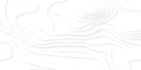 Wall Mural - white paper cut decoration textured with wavy layers 3d topography relief background. white abstract