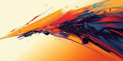 Wall Mural - a colorful abstract artwork with flowing lines and vivid colors