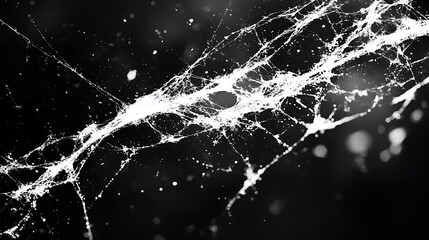 Abstract grunge texture background with dust and scratches for design template, white on black background 