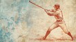 © NpicArt - Baseball player preparing to swing the bat in a baseball game