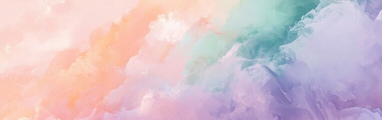 Leinwandbilder - Soft pastel gradient background with gentle hues creating a tranquil atmosphere for artistic projects and designs