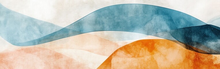 Aufkleber - Abstract pencil strokes create a dynamic interplay of colors and shapes with overlapping layers
