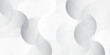 © TRISNO - White and grey abstract modern transparency circle presentation background. Vector circles template vector design simple