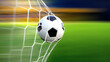 © Made - Soccer Ball Hitting the Net of a Goal with Motion Blur