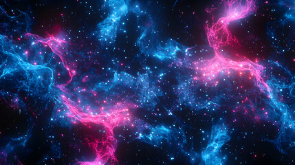 Magnificent Nebula Formation Showcasing Cosmic Clouds and Glistening Stars in a Symphony of Vibrant Colors, Perfect for Space Exploration