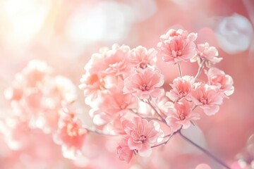 Naklejka na meble Smooth organic light bloom effect with soft halation, warm dreamy aesthetic