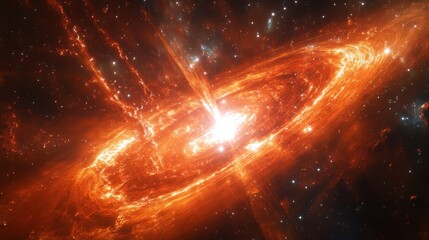 Wall Mural - galaxy background. universe with bright light and nebulae in deep space. cosmic spiral formation wit