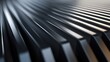 © Katarzyna - Futuristic Black Metal Lines: Reflective Modern Texture and Pattern in Monochrome Aesthetic Design