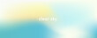 © Mariia - Light blue, yellow and white gradient background. Abstract beautiful blue clear sky with white clouds and blurry sun texture. Pastel minimal sky. Soft horizontal vector illustration for banner, poster