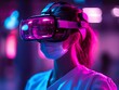 © Bussakon - Vibrant Virtual Surgeon Performing Glowing Holographic Surgery in High Tech Environment