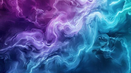 Wall Mural - abstract blue and purple swirling background with white highlights.