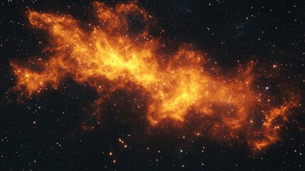 Wall Mural - A celestial scene featuring vibrant clouds of cosmic gas illuminated by starlight.
