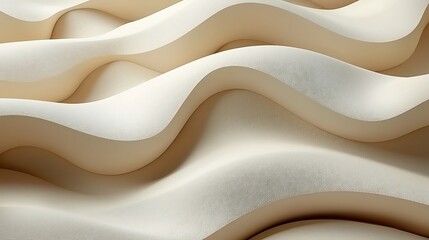 Wall Mural - Abstract white curves resembling dunes. Backdrop for web design or presentations