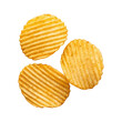 © Rizia - Potato chips isolated on transparent background Generative Ai
