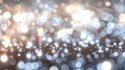 Canvas Print - abstract background with blurred circles of light.