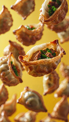 Wall Mural - deliciously crispy fried dumplings
