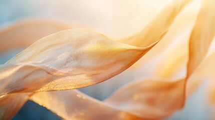 Wall Mural - soft flowing fabric dances gracefully in the air. its gentle hues create a calming atmosphere. perfe