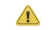 © Mounir - 3D Yellow Warning Sign Icon with Exclamation Mark – Safety and Caution Symbol