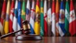 © Aryazu - International Justice: Gavel and Flags