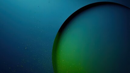 Wall Mural - Blue and green circle with a green background