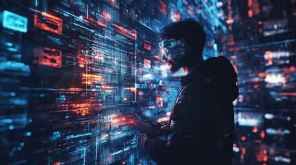 Cyberpunk Programmer: Navigating Digital Realms