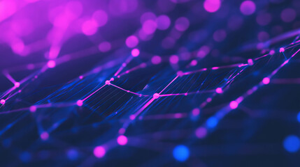 Wall Mural - futuristic abstract background with intersecting lines and neon glow for digital design