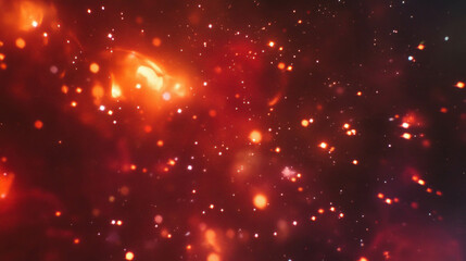 Wall Mural - Celestial abstract background with glowing cosmic bodies for digital design and art projects