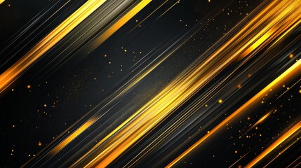 Wall Mural - abstract black and gold are light with white the gradient is the surface with templates metal textur