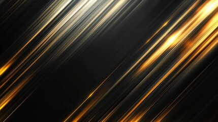 Wall Mural - abstract black and gold are light with white the gradient is the surface with templates metal textur