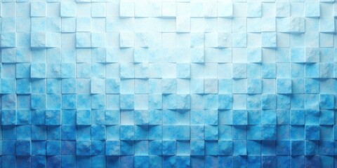 Leinwandbilder - Abstract Blue Cube Wall Texture  A Seamless Background for Design Projects