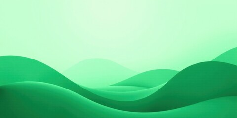Poster - Abstract Green Undulating Hills Forming a Serene and Peaceful Landscape Ideal for Backgrounds or Presentations