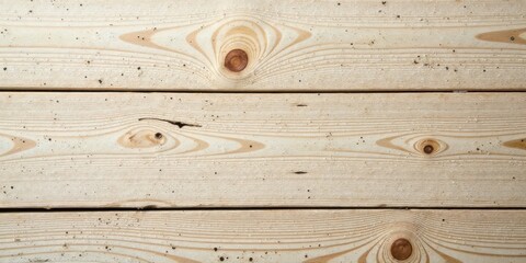 Leinwandbilder - Light Beige Wooden Planks Displaying Natural Grain and Knots Ideal for Background Texture