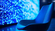 © NovaVisuals - Modern blue chair and contemporary furniture in sleek interior design