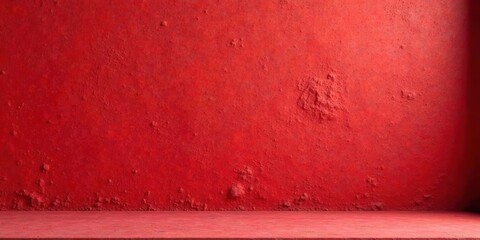 Fototapete - Crimson textured wall with a matching flat surface ideal for product display and design projects