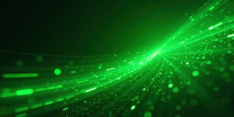 Wall Mural - emerald green energy stream a futuristic abstract background image featuring dynamic light rays and 