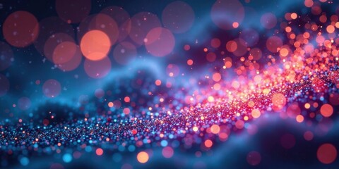 Aufkleber - Abstract Sparkling Glittering Background with a Vibrant Color Palette