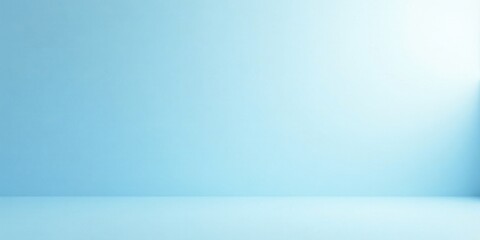 Poster - Simple Light Blue Studio Background for Product Photography and Design